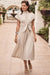 Joseph Ribkoff 261177 Parchment Tie Waist Fit And Flare Dress