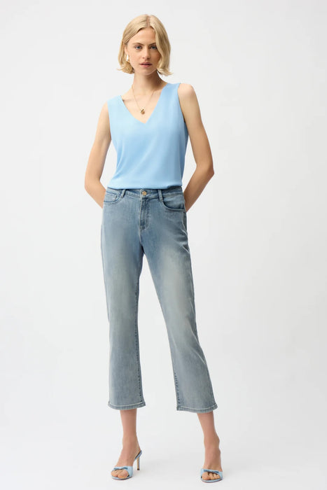 Joseph Ribkoff V-Neck Sleeveless Straight Top 261248