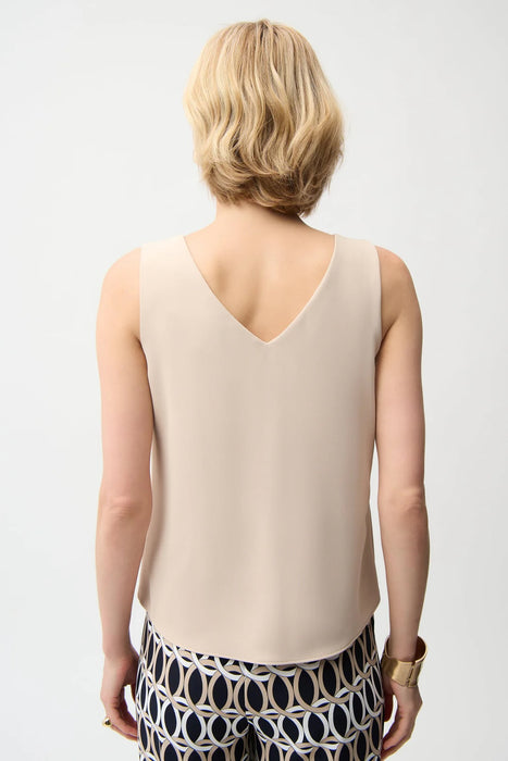 Joseph Ribkoff V-Neck Sleeveless Straight Top 261248