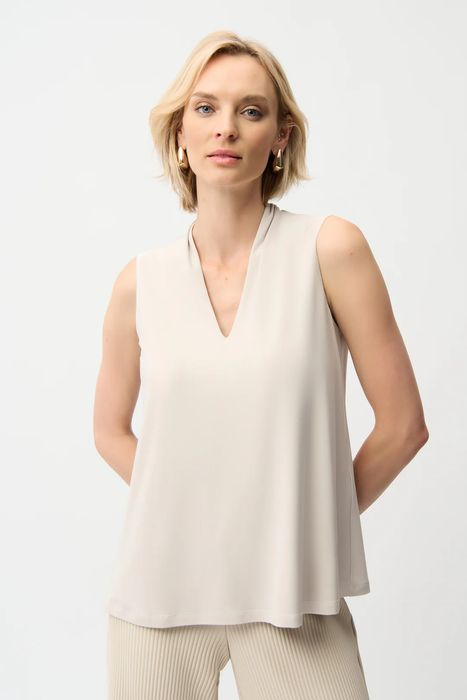 Joseph Ribkoff 261229 Moonstone V-Neck Sleeveless Top