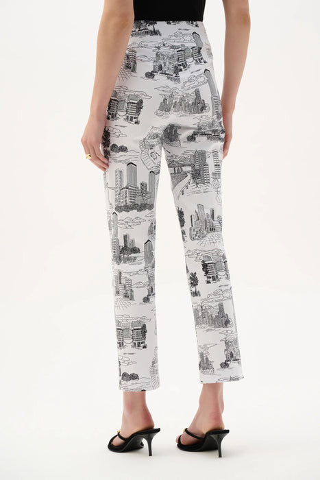 Joseph Ribkoff Printed Pull On Cropped Pants 262192