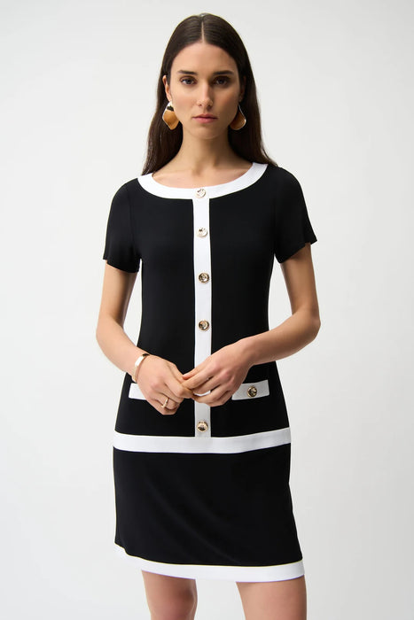 Joseph Ribkoff Color Block Mini Sheath Dress 261091
