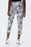 Joseph Ribkoff Vanilla/Black Floral Print Pull On Capri Pants 231030 NEW
