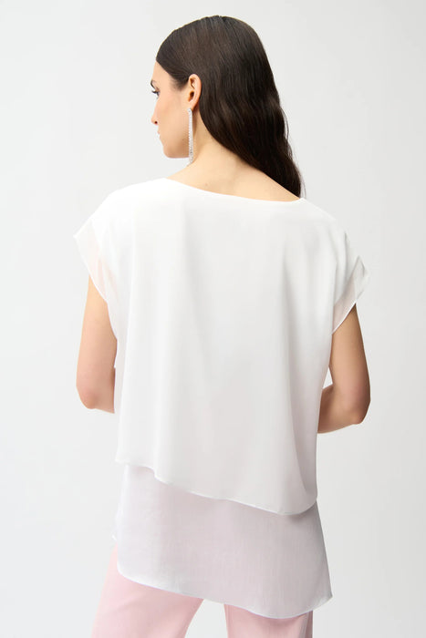 Joseph Ribkoff Lightweight Layered Asymmetric Tunic Top 261028