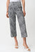 Joseph Ribkoff 261002 Vanilla/Midnight Blue Abstract Print Pull-On Culotte Pants