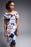 Joseph Ribkoff Vanilla/Multi Floral Print Off-Shoulder Sheath Dress 231745 NEW