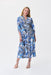 Joseph Ribkoff Style 231100 Vanilla/Multi Paisley Print Belted Button-Down Midi Dress