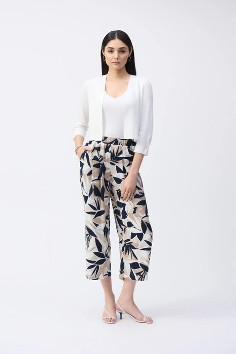 Joseph Ribkoff Pearl Accent 3/4 Sleeve Cropped Cover-Up 251900