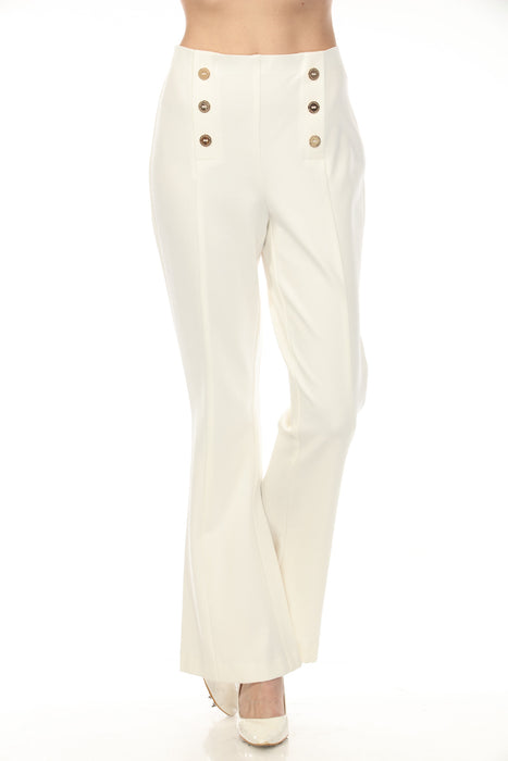 Joseph Ribkoff Vanilla Pull On Sailor Flared Pants 254120