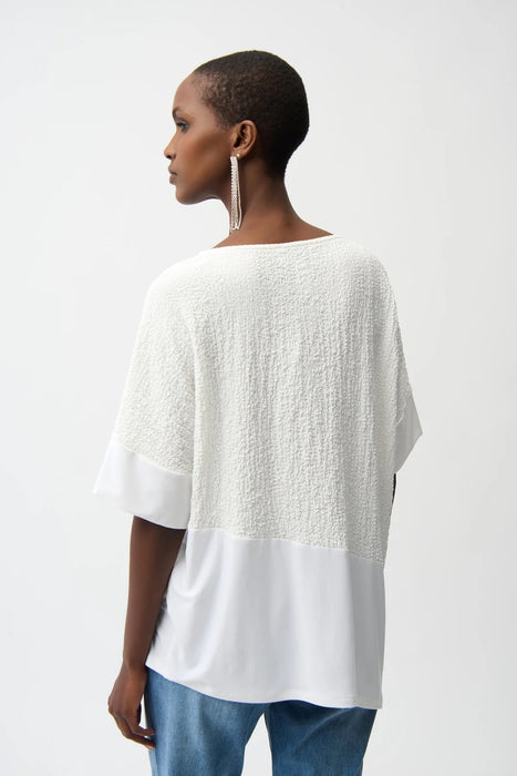 Joseph Ribkoff Scoop Neck Asymmetric Tunic Top 261280