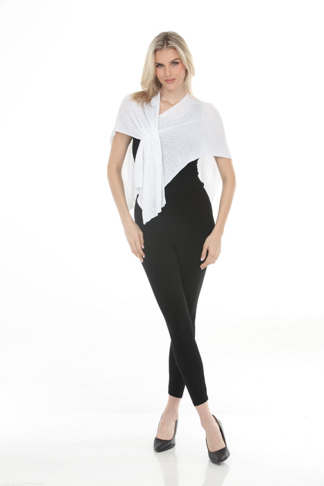 Joseph Ribkoff Vanilla Soft Knit Draped Pull-Through Cover-Up 262965