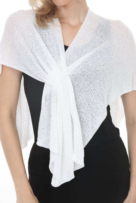 Joseph Ribkoff Vanilla Soft Knit Draped Pull-Through Cover-Up 262965