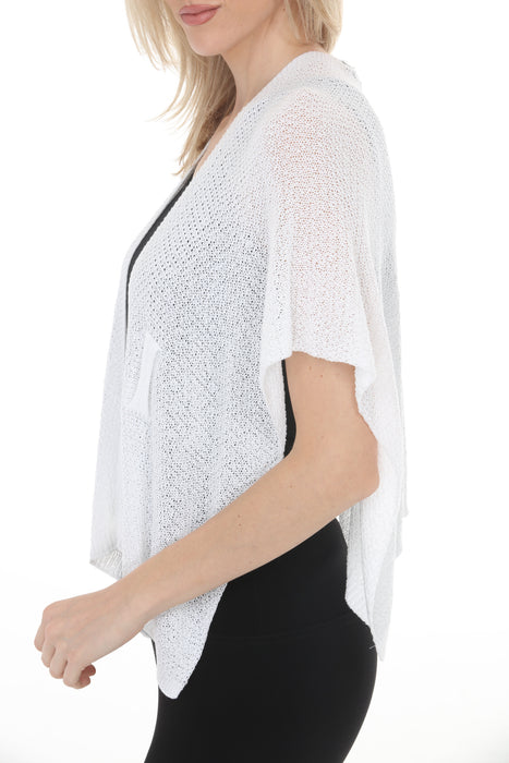 Joseph Ribkoff Vanilla Soft Knit Draped Pull-Through Cover-Up 262965