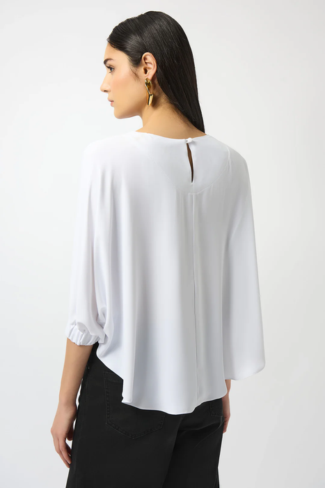 Joseph Ribkoff Vanilla Soft Twill 3/4 Sleeve Boxy Top 253290