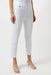 Joseph Ribkoff Style 251256 Vanilla Textured Jacquard Cropped Pants