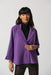 Joseph Ribkoff Style 233063 Violet Collared 3/4 Sleeve Boxy Jacket