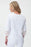 Joseph Ribkoff White Denim Lace Trim Cuff 3/4 Sleeve Jean Jacket 232910 NEW