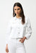 Joseph Ribkoff 261973 White Embellished Denim Jacket