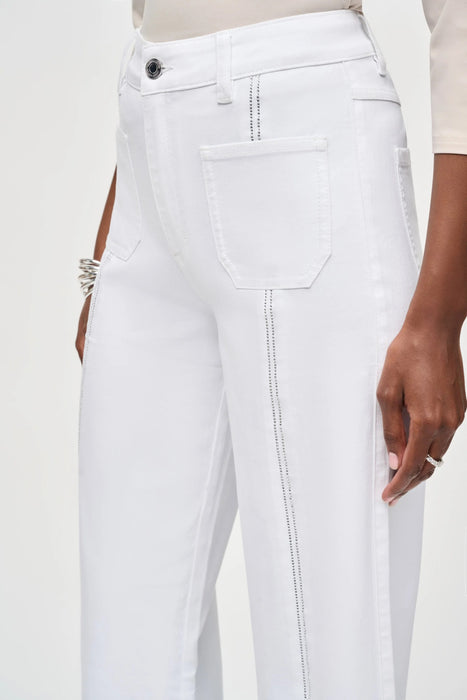 Joseph Ribkoff Embellished Split Front Culotte Jeans 251901S26
