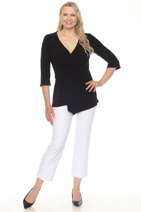 Joseph Ribkoff Luxe Twill Pull On Straight Ankle Pants 251067