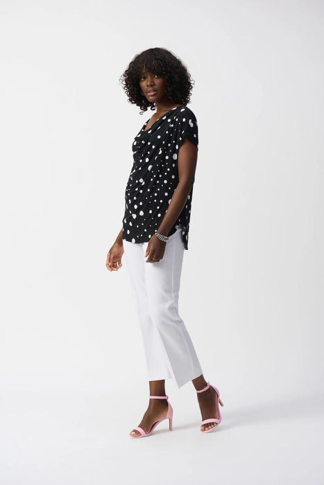 Joseph Ribkoff Luxe Twill Pull On Straight Ankle Pants 251067