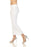 Joseph Ribkoff White Pintuck Detail Pull On Cropped Flared Pants 232233 NEW