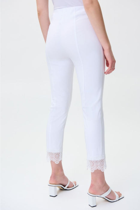 Joseph Ribkoff Studded Lace Cuff Pull On Cropped Pants 231021 NEW