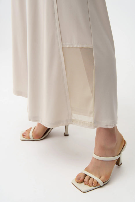 Joseph Ribkoff Mesh Insert Pull-On Wide Leg Pants 261277