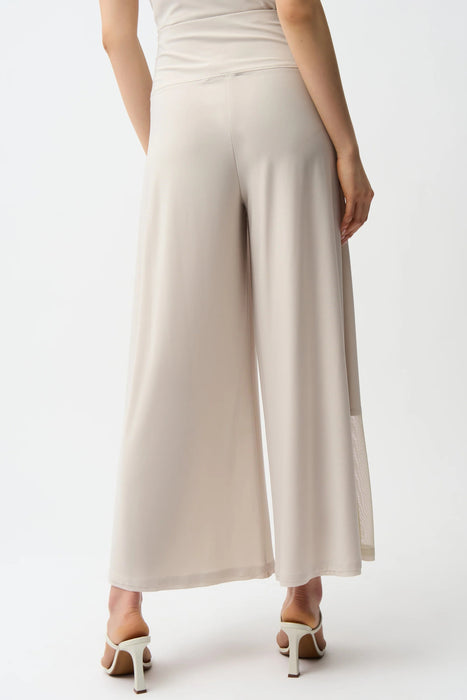 Joseph Ribkoff Mesh Insert Pull-On Wide Leg Pants 261277