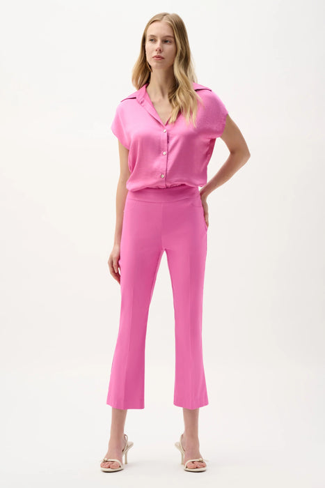 Joseph Ribkoff Woven Pull-On Cropped Flare Pants 262242
