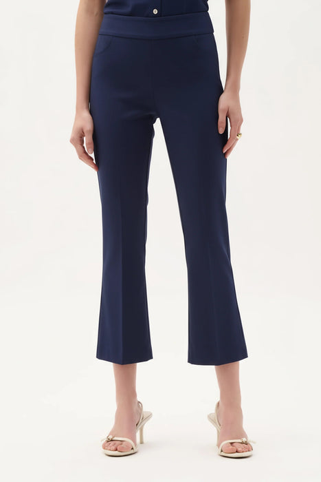 Joseph Ribkoff Woven Pull-On Cropped Flare Pants 262242