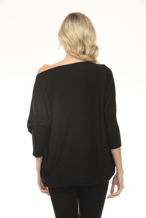 Kozan Black 2-Way Cropped Sweater Top WT-0050