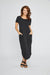 Neon Buddha Style 12176 Black Reversible Short Sleeve Midi Tee Dress