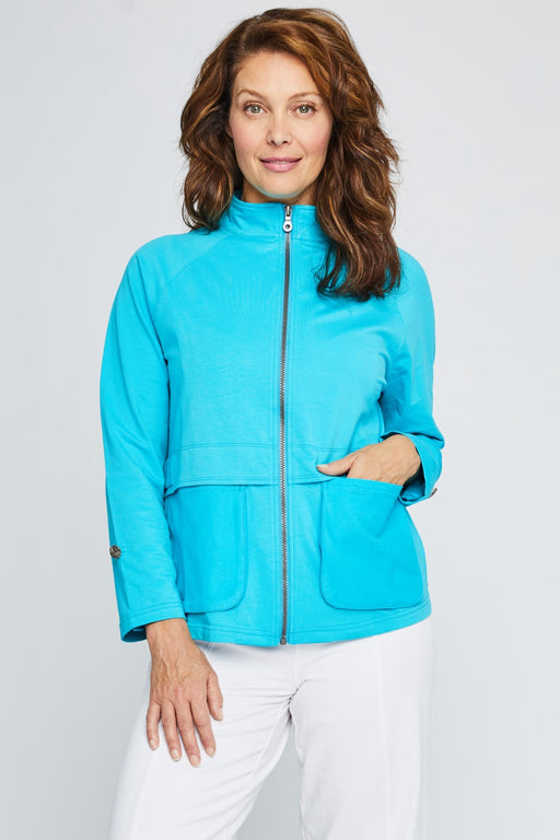 Neon Buddha Style 12115 Gulf Cargo Pocket Zip-Up Long Sleeve Jacket