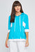 Neon Buddha Style 12107 Gulf Dolman Color Block 3/4 Sleeve Hooded Top
