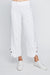 Neon Buddha Style 12162 White Side Split Wide-Leg Pull On Crop Pants