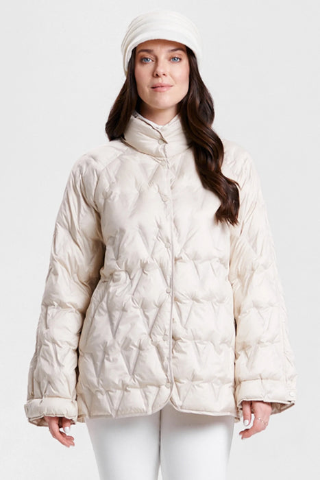 Nikki Jones Lightweight Diamond Quilted Puffer Jacket 8134-609