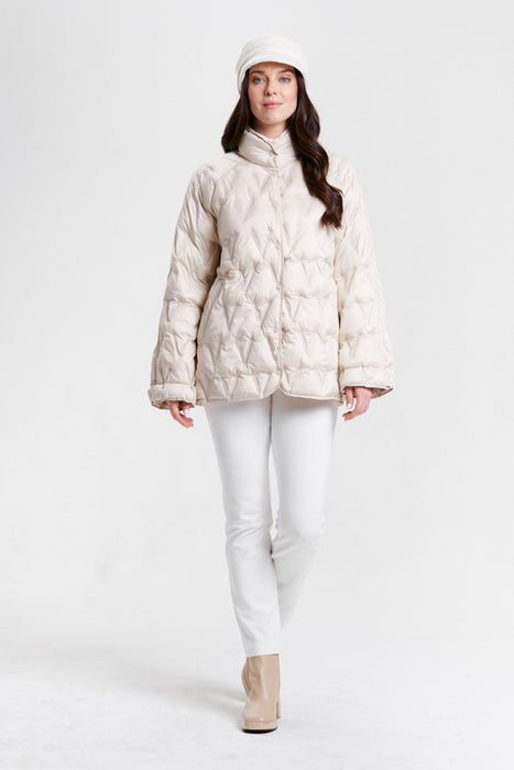 Nikki Jones Lightweight Diamond Quilted Puffer Jacket 8134-609