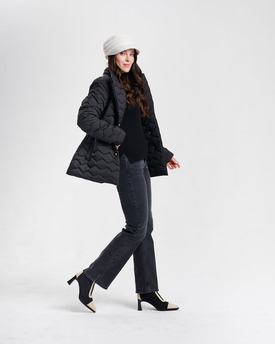 Nikki Jones Black Lightweight Puffer Jacket 8002-371