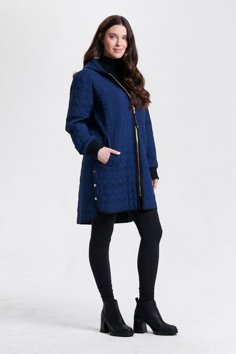 Nikki Jones Lightweight Hooded Puffer Coat 8135-333