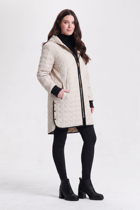 Nikki Jones Lightweight Hooded Puffer Coat 8135-333