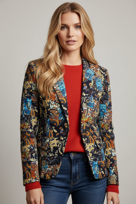 OO LA LA Multi Etro Double Breasted Blazer Jacket M9219