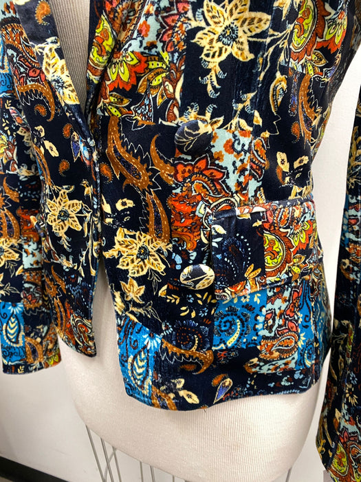 OO LA LA Multi Etro Double Breasted Blazer Jacket M9219