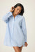 PJ Salvage Bright Blue Dainty Daisy Long Sleeve Nightshirt RSDDNS