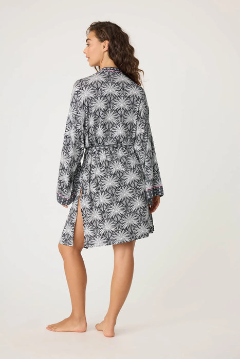 PJ Salvage Black Shady Beach Dreams Robe RTSBR