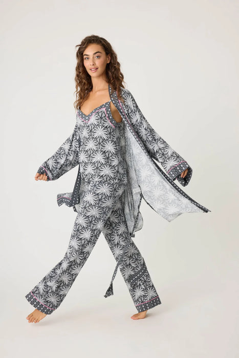 PJ Salvage Black Shady Beach Dreams Robe RTSBR