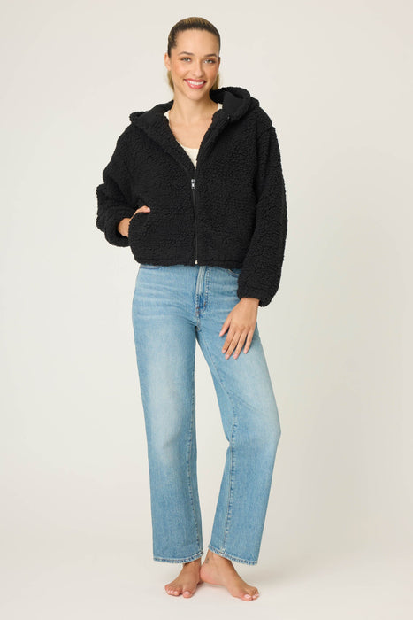 PJ Salvage Let's Get Cozy Hooded Zip-Up Jacket RMFHJ