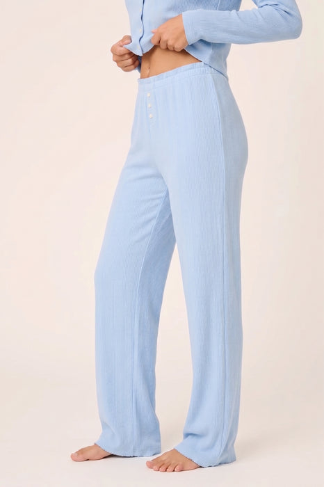 PJ Salvage Blue Dream More Amour Pointelle Open Leg Pant RWMOP2