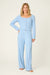 PJ Salvage Blue Dream More Amour Pointelle Pajama Set RWMOLS2/RWMOP2