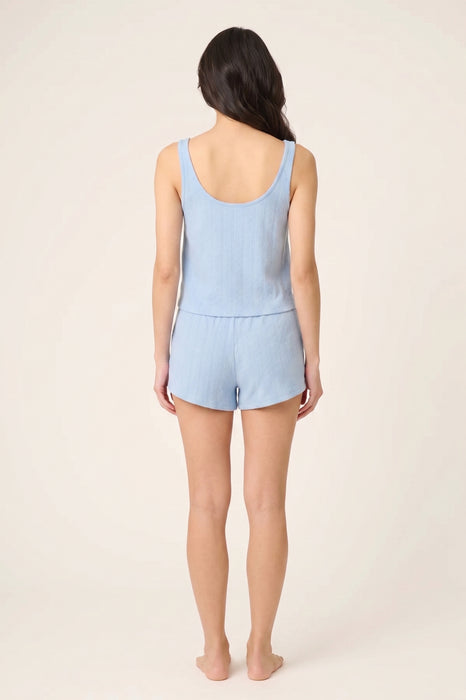 PJ Salvage Blue Dream More Amour Pointelle Short Set RWMOTK2/RWMOS